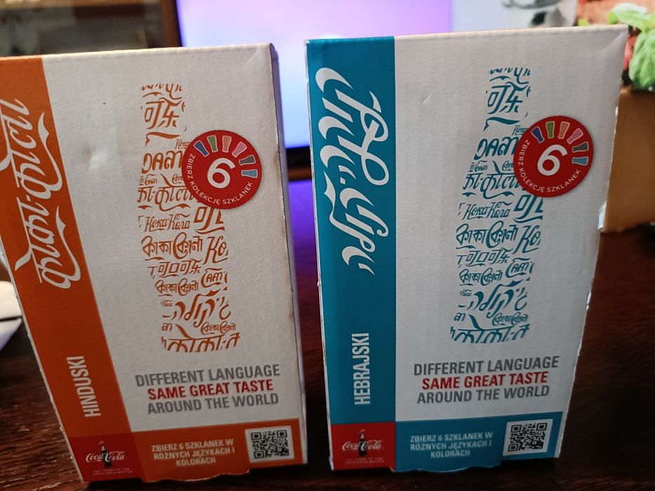Szklanki Coca-Cola