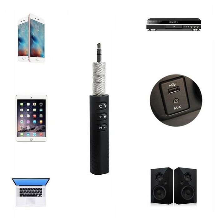 Transmiter Bluetooth Adapter AUX Odbiornik Jack * Video-Play wejherowo