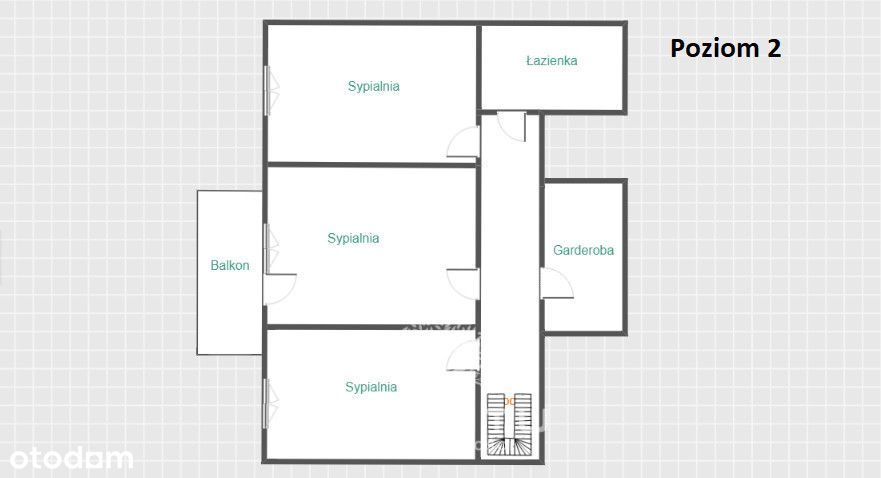 Dwupoziomowe mieszkanie 122 m² jak dom | Retkinia