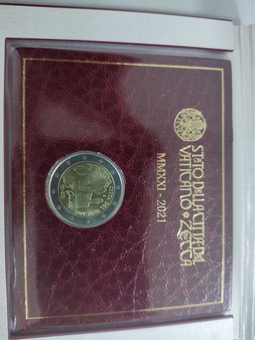 Moeda 2€ Vaticano Dante Alighieri