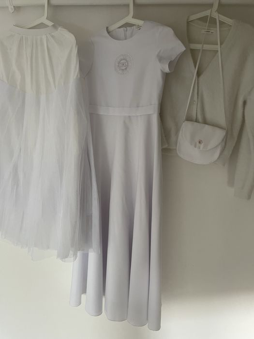 Sukienka komunijna 146/152 MK Maryla  alba na komunię sla dziewczynki