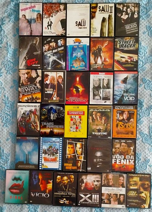 Lote DVDs e SERIES Originais, mais de 500..desde 0.30€