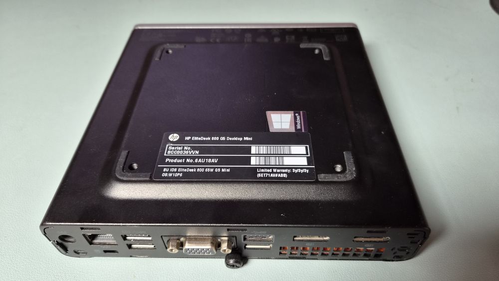 Hp EliteDesk 800 G5 mini i5 9g. Ssd m.2