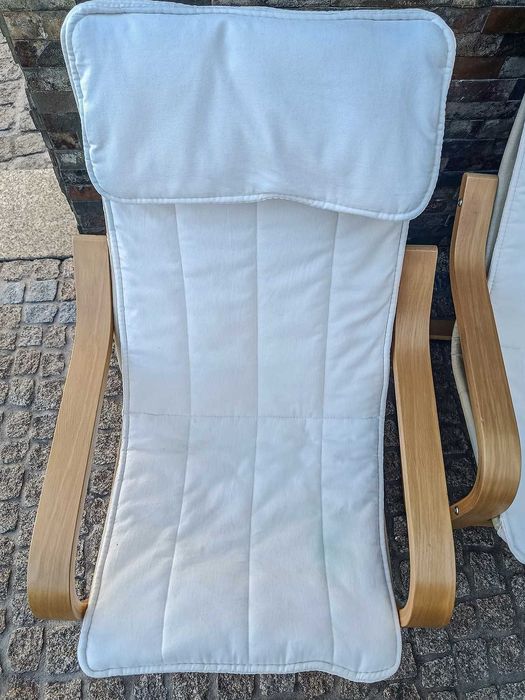 2 cadeiras/poltronas IKEA POÄNG para criança (com almofadas)