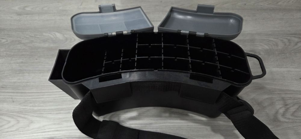 Conjunto mala e vinis para spinning.