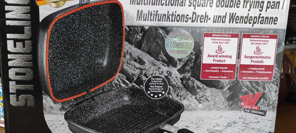 Zamykana patelnia Stoneline, na indukcję, stan idealny