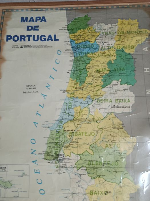Mapa de Portugal Províncias