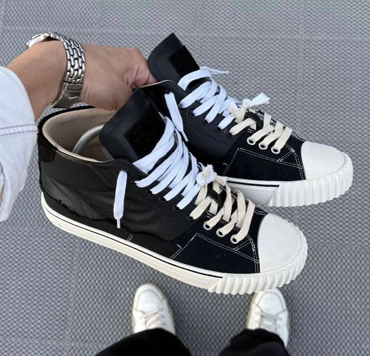 Кеды maison margiela evolution high black mm6 эволюшин высокие