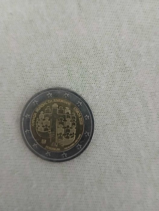 moeda dois euros jornadas mundiais da juventude