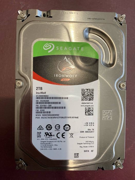жосткий диск 2тб, seagate ironwolf
