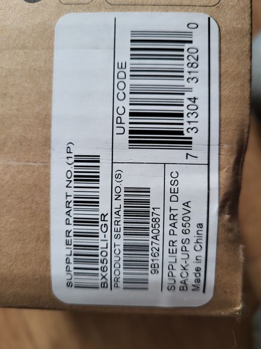 Безперебійник ДБЖ APC Back-Ups 650 без АКБ