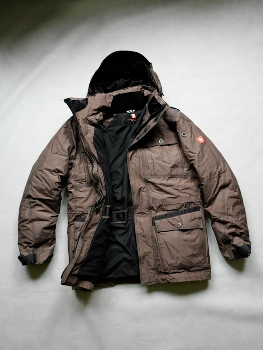 Пуховик engelbert strauss s 46 страус робоча коричнева куртка пухова