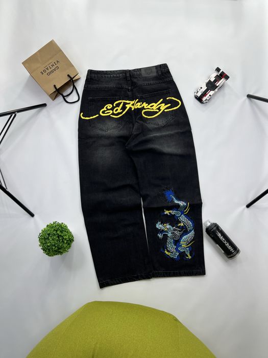 Штани ED HARDY JEANS rap джинси pants baggy y2k sk8