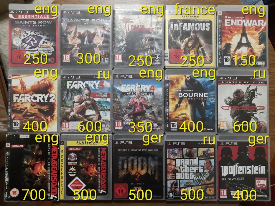 PS3 Playstation3 игры