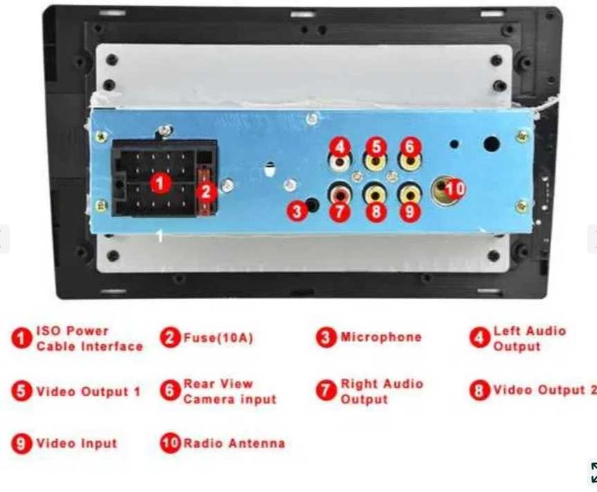 WYPRZEDAŻ nowe radio 1 DIN EKRAN 9" BT mirror link 4X55 W MOSFET