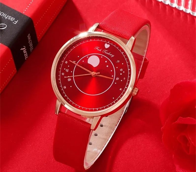 Conjunto Relógio, Colar, Brincos, e Anel - Ctt Grátis 48 Horas