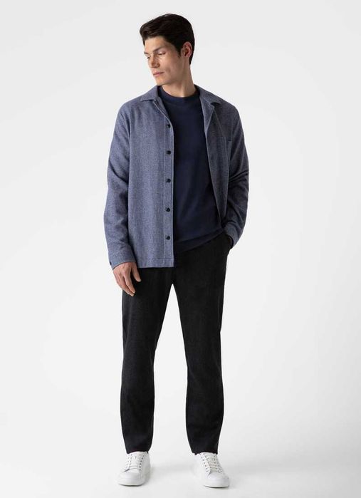 Sunspel, теплий вовняний овершо, цупка верхня сорочка XL/XXL