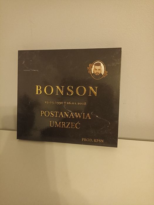 BONSON Postanawia Umrzeć hip hop rap płyta CD