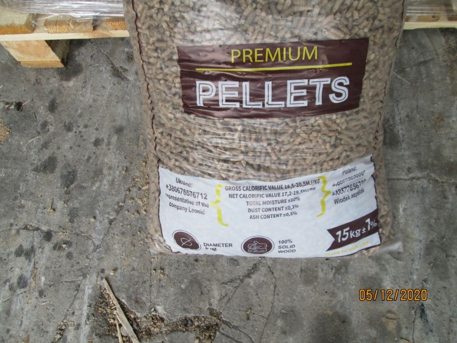 Pellet sosnowy ukraiński A1 6 mm