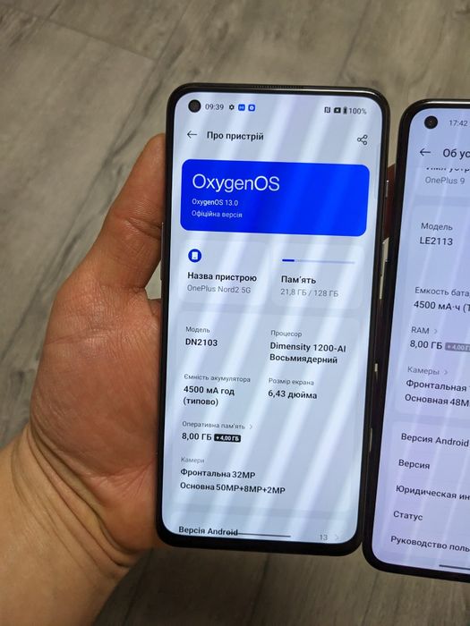 OnePlus nord 2 5G OnePlus 9 128 ГБ