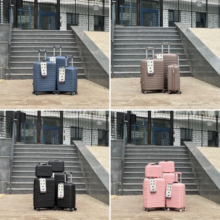 Яркий полипропилен!Чемодан Турция  на колесах,валіза,сумка на колесах