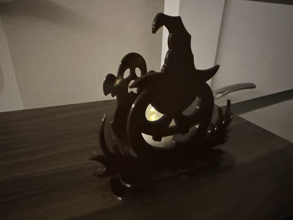 Декор на Хелловін  Гарбуз і привид | 3D-друк PETG