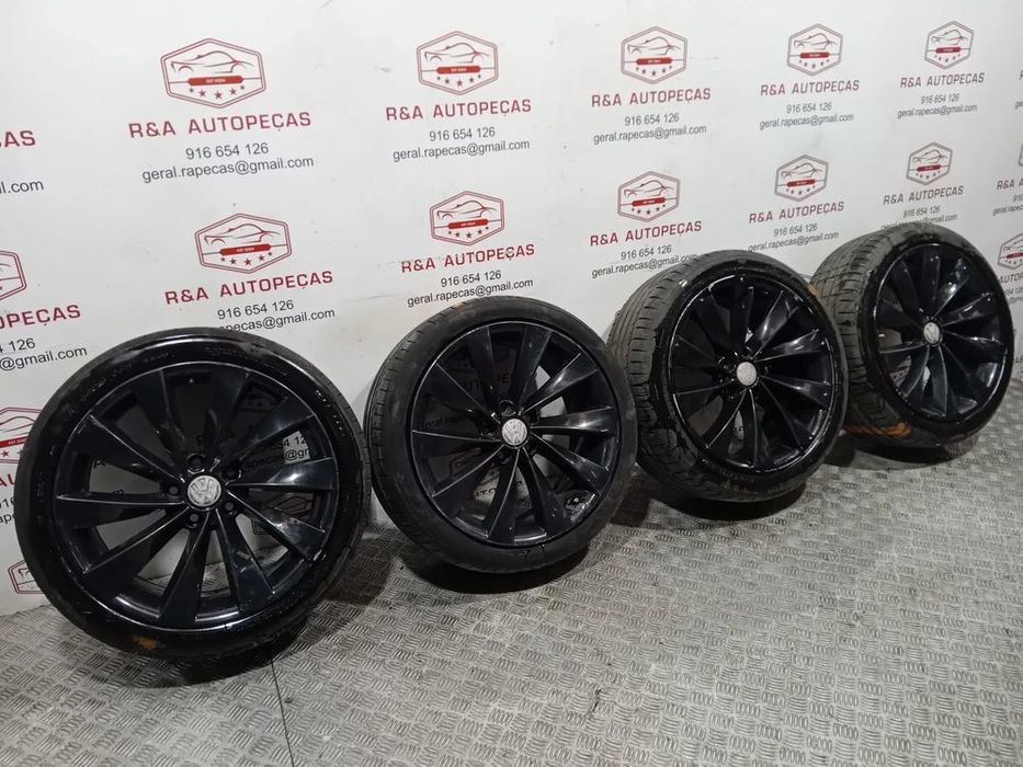 Conjunto Jantes VW Scirocco R18 Passat CC Originais