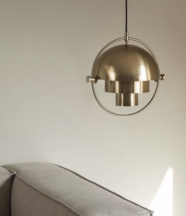 Lampa wisząca złota