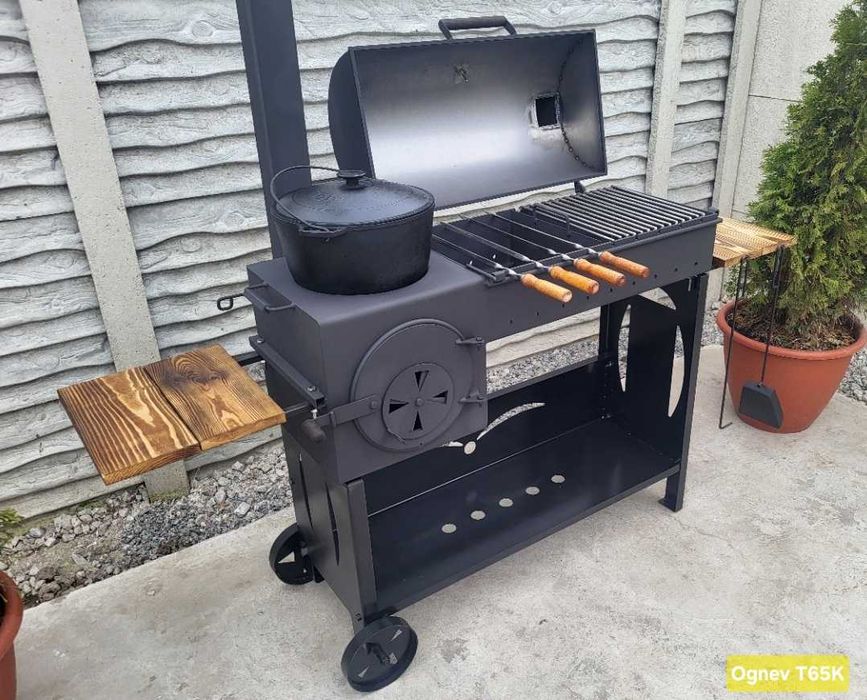 • 5мм • Якісний Мангал На Роки! Усилений! Барбекю Гриль Піч Під Казан