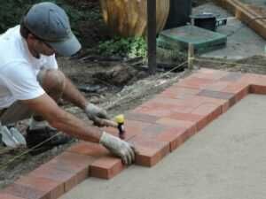 Бордюр Тротуарная плитка Укладка