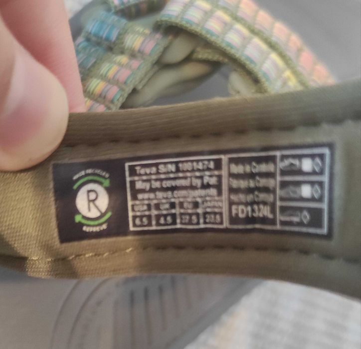 Жіночі босоніжки TEVA Terra Fi Lite 1001474 Зелений