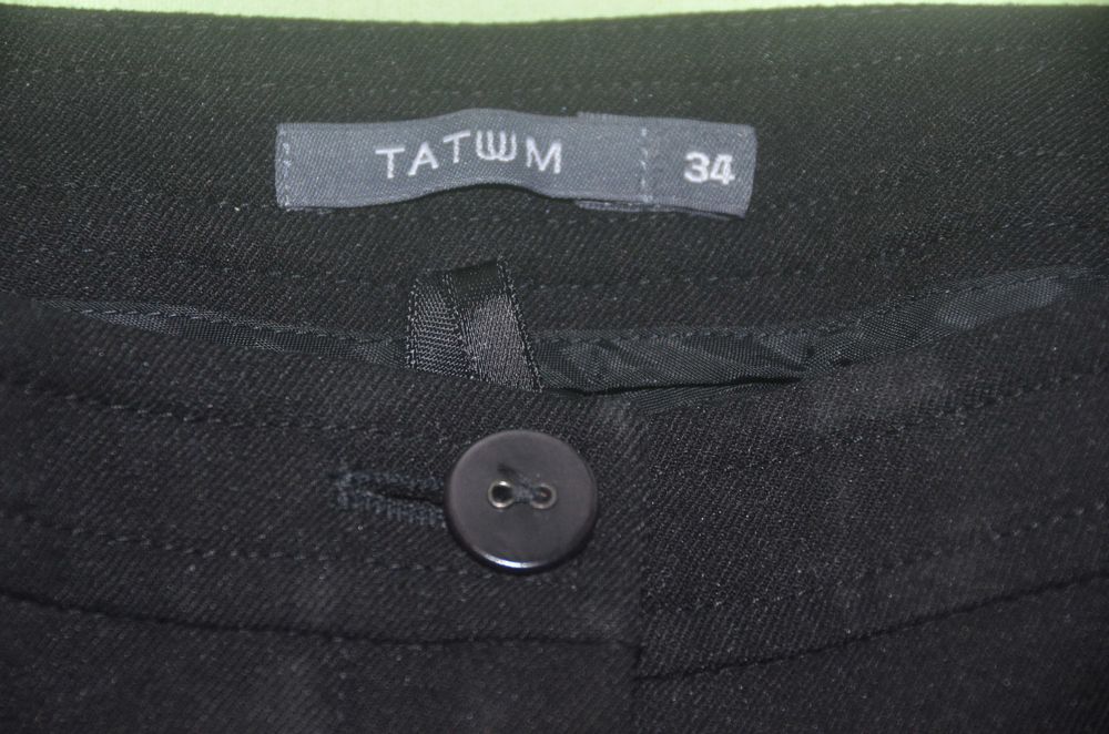 Czarne eleganckie spodnie Tatuum rozm.34