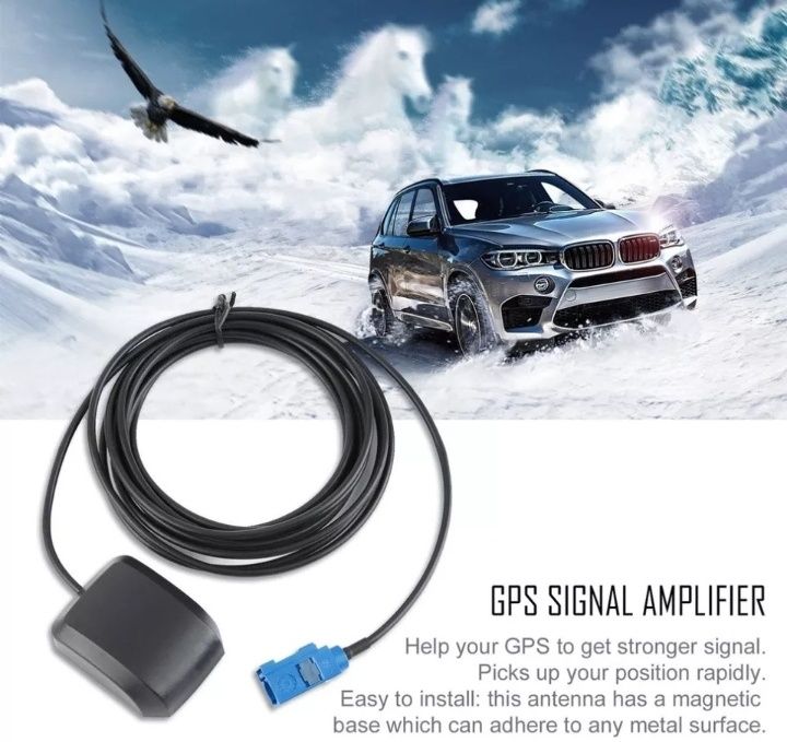 Antenas GPS Auto Rádio 2 Modelos Ficha Fakra ou Ficha Universal