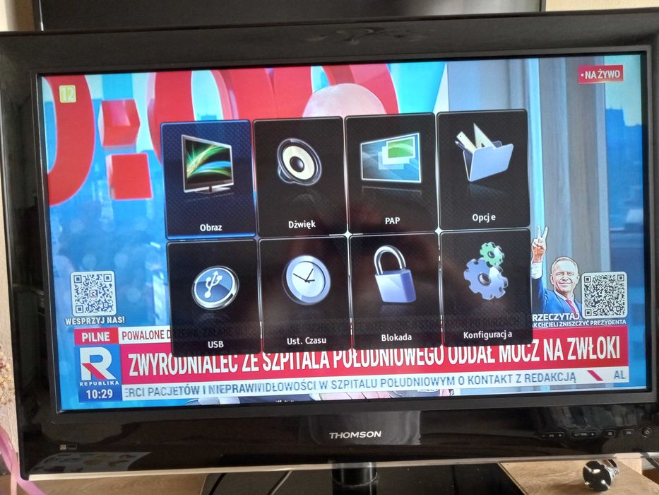 TV Thomson 32 fs5246c super stan plus monitor LG do komputera