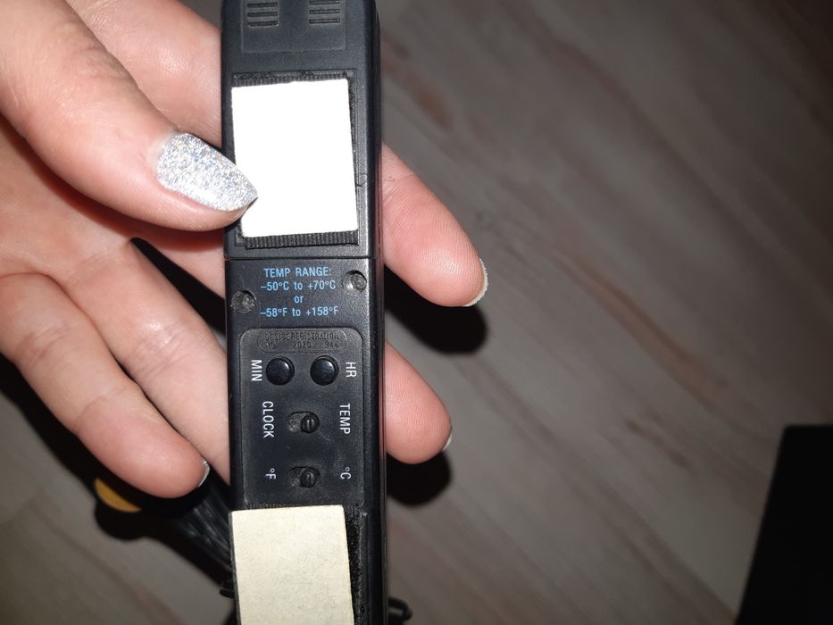 термометр часы thermo clock in/out выносной внутринний