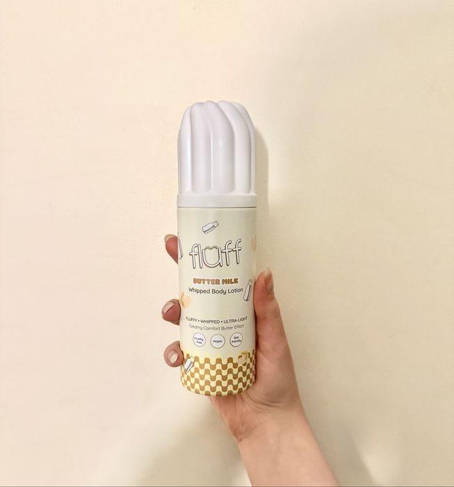 Balsam do ciała w formie śmietany piance butter milk foaming whipped body lotion cream vegan fluff
