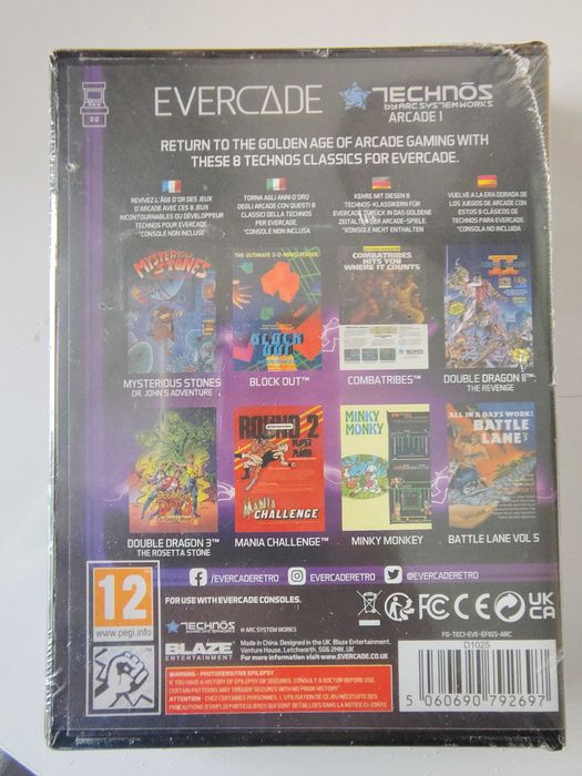 Evercade Technos Arcade 1 NOWA