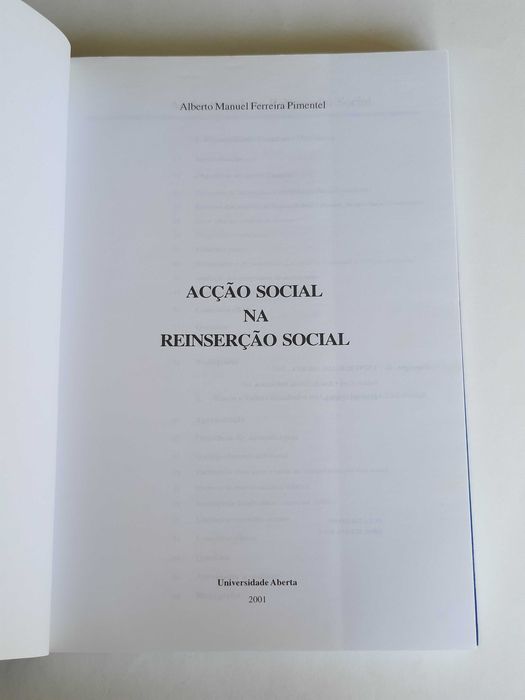 Acção Social na Reinserção Social