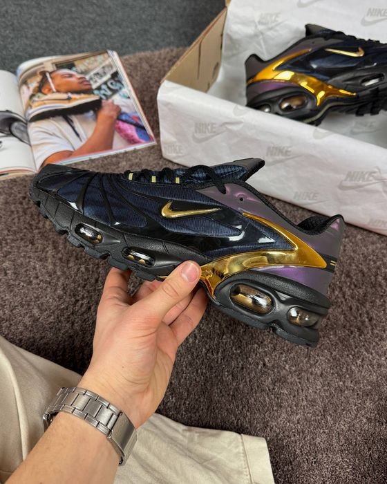 Кросівки Кроссовки Nike Skepta x Air Max Tailwind 5 Black Gold Чёрный Золотой Чорний Золотий Кросовки демісезон