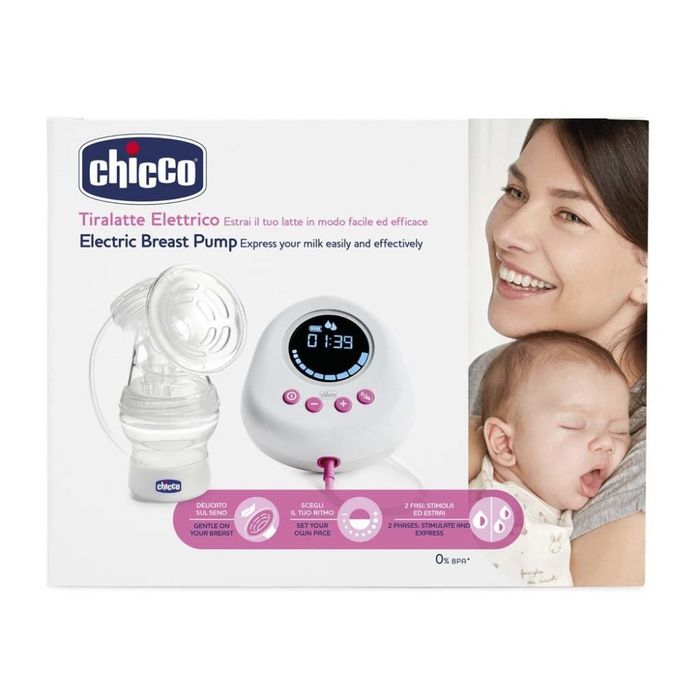 Laktator Elektryczny Chicco 150 Ml|Wyświetlacz Lcd|2 Fazowy