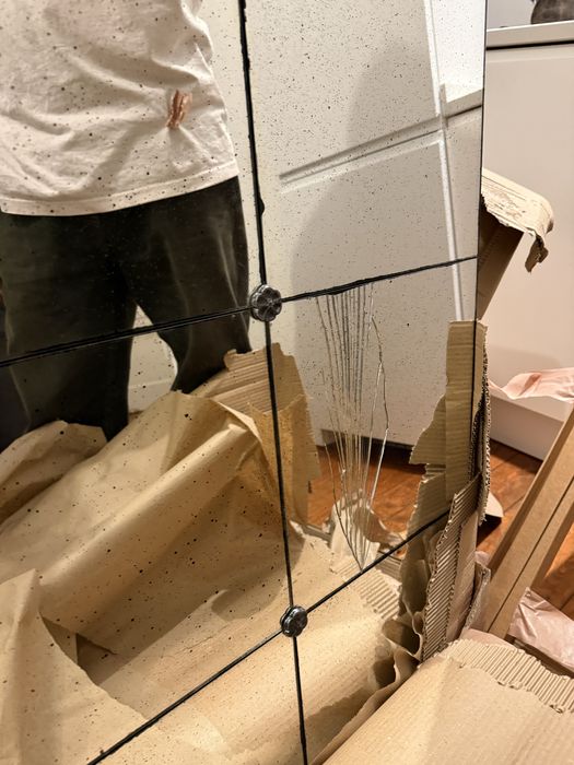 Espelho Vertical Efeito Antigo