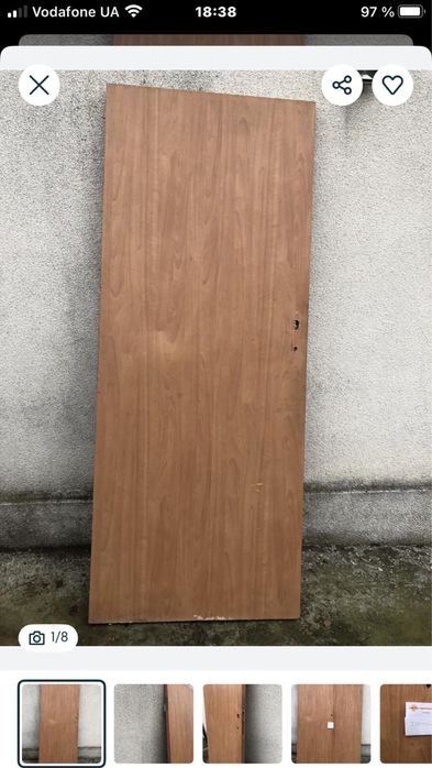 Двері міжкімнатні двп без рам б/у (Польша)