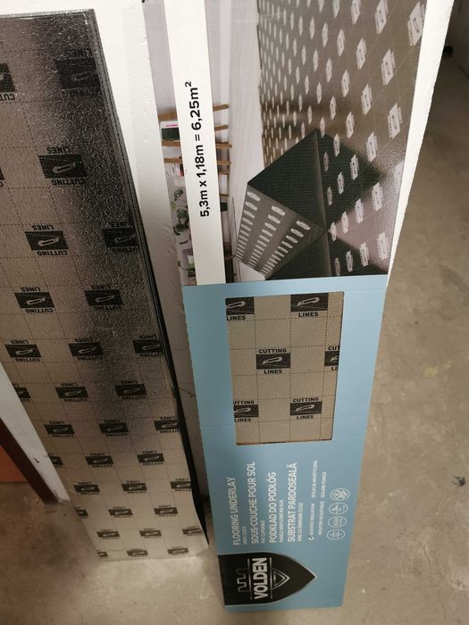 Podkład podłogowy pod panele winylowe Volden XPS LVT pod panele winylowe 1 mm 6,25 m2