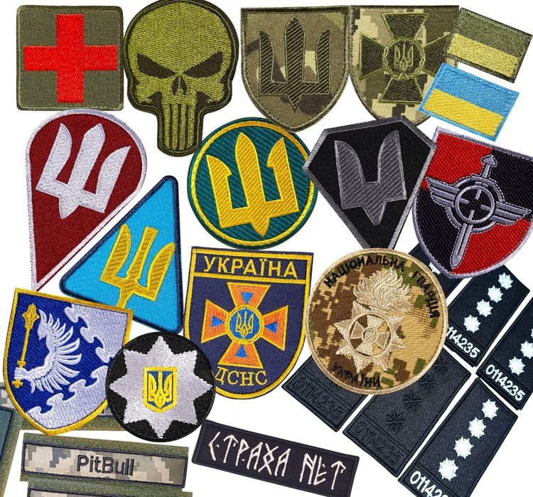 Вишивка Шевронів  різних видів липучка