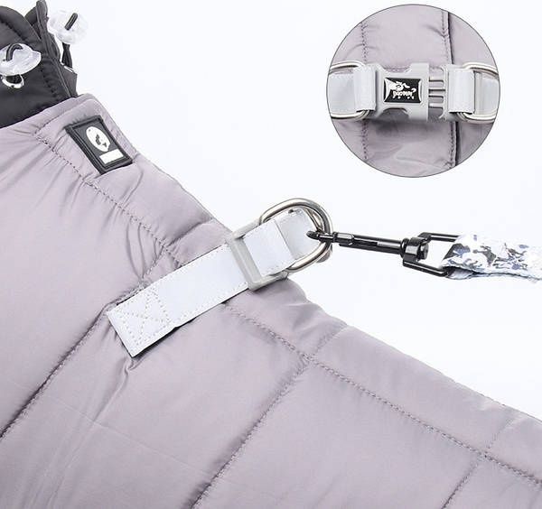 Синтепоновий комбінезон для собак Pet Style "DuoMM" Сірий S