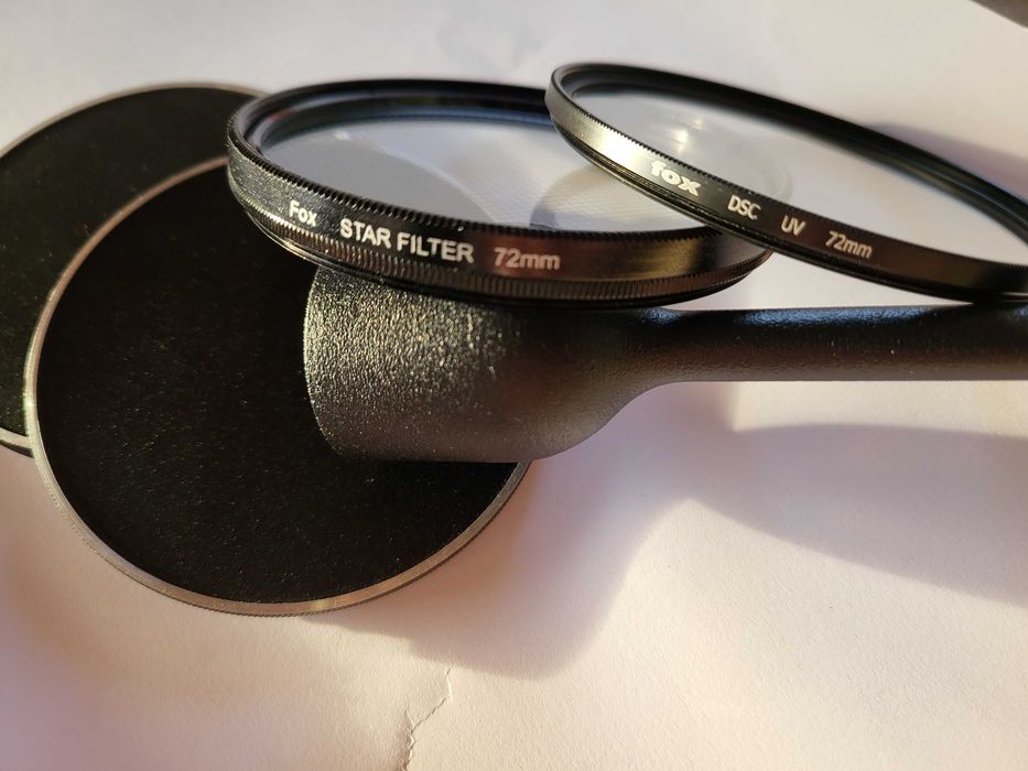Zestaw Filtrów fox 72mm DSC UV i STAR FILTER