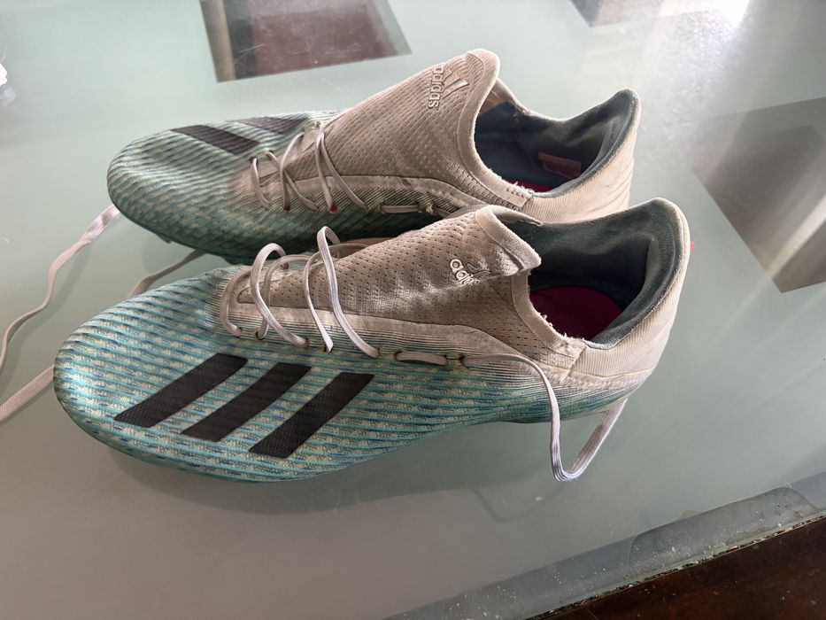 Chuteiras Adidas X 19.2 FG Azul/Turquesa