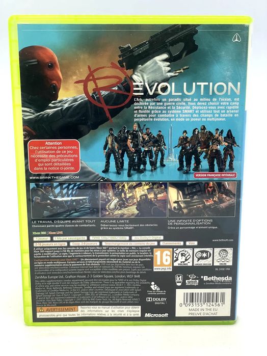 Brink Xbox 360 Po Angielsku Kompletna