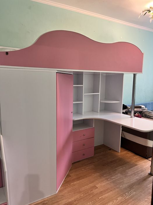 Дитячий комплект меблів із ліжком-горищем + матрац