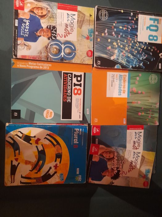 Livros escolares 8 e 9 ano